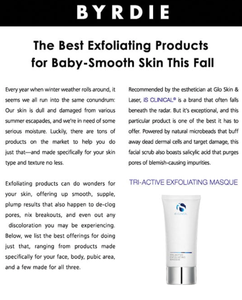 iS Clinical Tri Active Exfoliating Mask