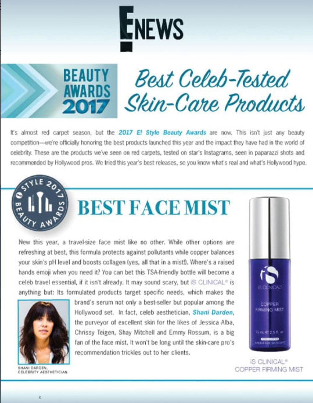 iS Clinical Copper Firming Mist